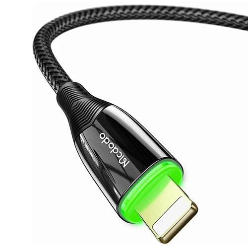 Кабель MCDODO Shark Series Auto Power Off Type-C to Lightning 1.2m, черный