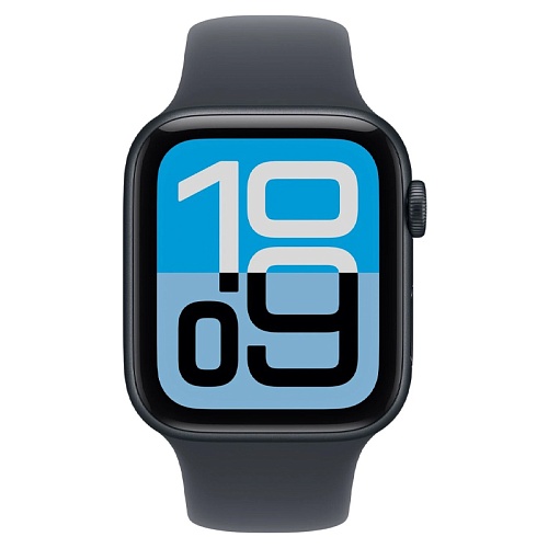 Apple Watch SE 3, 44 мм, корпус алюминий черный, Sport Band темная ночь