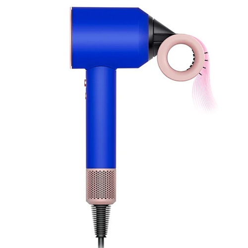 Фен Dyson Supersonic HD15, синий/пудровый (футляр)