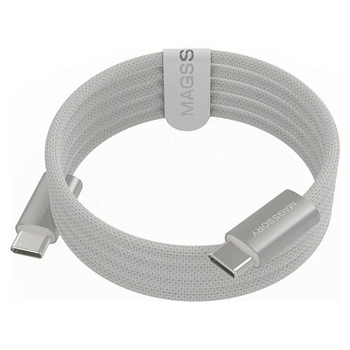 Кабель Magssory Line C 60W USB-C, 1,5м, белый