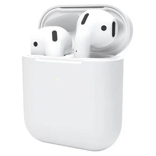 Чехол AirPods 1\2 Silicon Case, белый