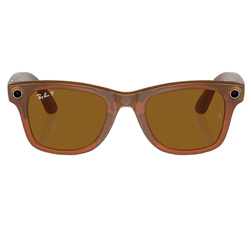 Умные Очки Ray-Ban Meta Wayfarer, Wayfarer Shiny Caramel, Brown Polarized, (53-22-155mm)