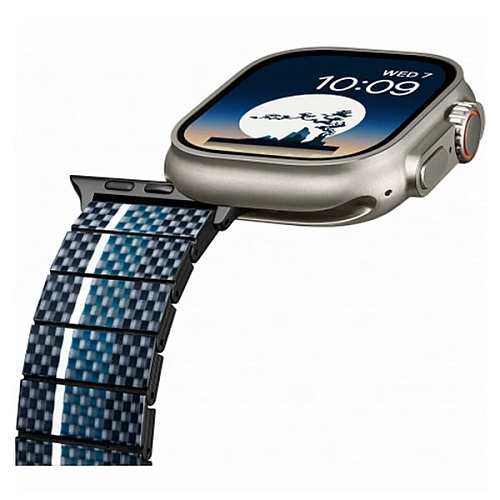 Браслет PITAKA Poetry of Things Chromacarbon Band для Apple Watch 38/40/41/42/44/45/49mm, Moon