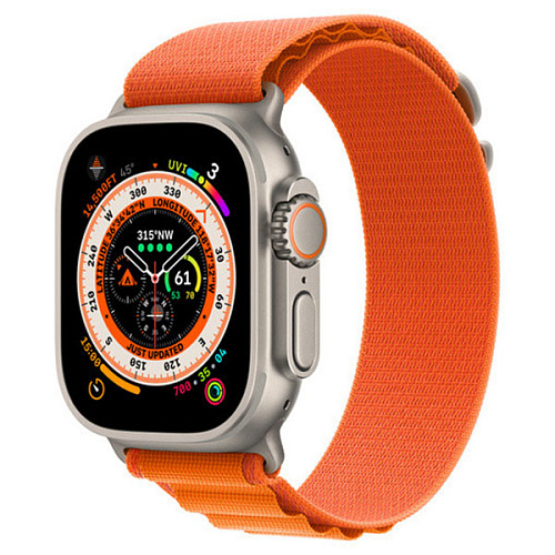 Ремешок Gurdini Alpine Loop для Apple Watch 42/44/45/49мм, оранжевый
