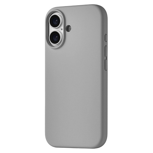 Чехол iPhone 17 uBear Touch Mag Case, MagSafe, светло-серый