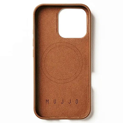 Чехол Mujjo Full Leather Wallet Case for iPhone 16 Pro Max, коричневый