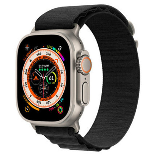 Ремешок Gurdini Alpine Loop для Apple Watch 38/40/41мм, черный