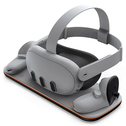 Зарядная док-станция для VR-гарнитуры Meta Quest 3, белая