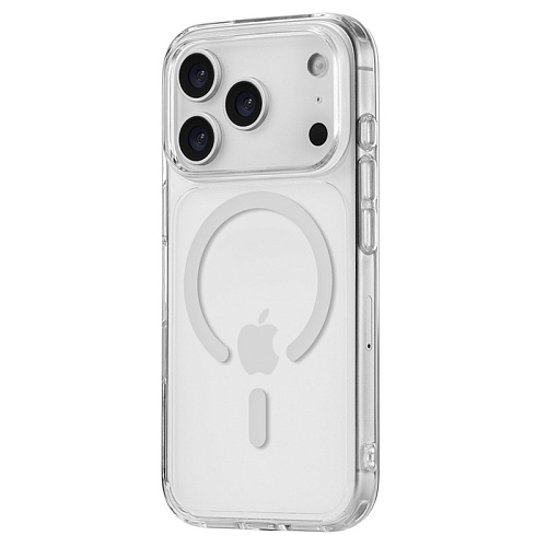 Чехол iPhone 17 Pro Max uBear Real Mag Case, MagSafe, прозрачный