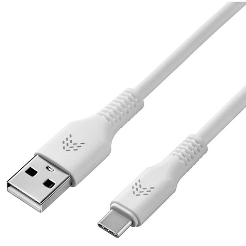Кабель Rocket Flex TPE USB-A/USB-C 1м оплётка, белый