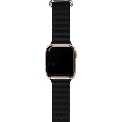 Ремешок Gurdini Ocean Band для Apple Watch 42/44/45/49мм, черный