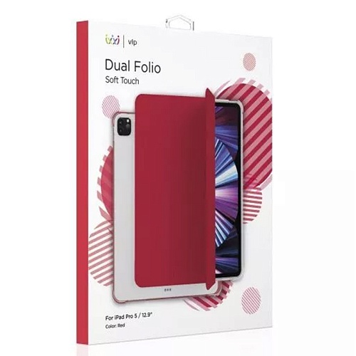 Чехол iPad Pro 2021 (12.9'') "vlp" Dual Folio, красный