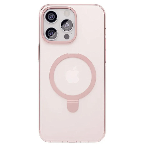 Чехол iPhone 15 Pro Max "vlp" Ring Case MagSafe c подставкой, розовый