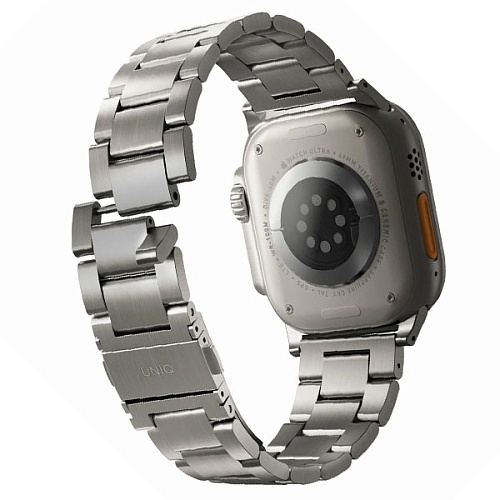 Ремешок стальной UNIQ OSTA для Apple Watch 49/45/44/42, титановый