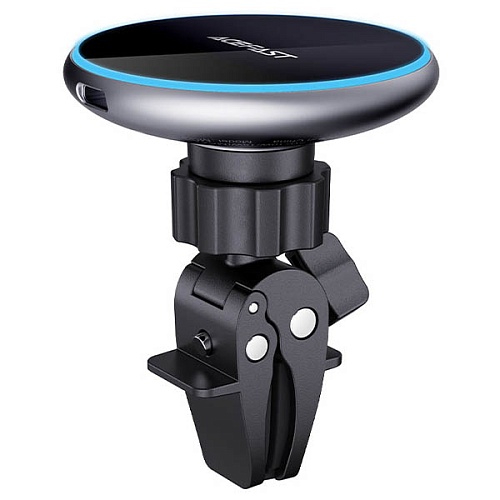 Автодержатель с беспроводной зарядкой Acefast D3 magnetic , серебристый