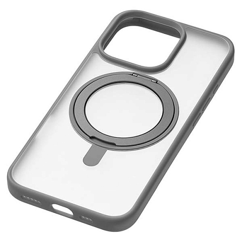 Чехол uBear Сlip 360 Mag Case iPhone 16 Pro Max, силк-тач, серый