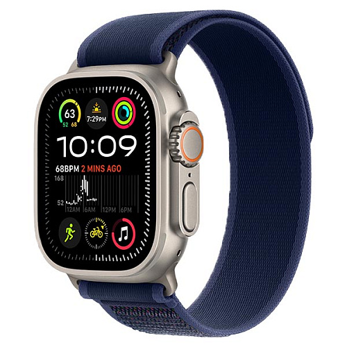 Apple Watch Ultra 2 2024, 49 мм, корпус из титана, Trail Loop, синий, M/L