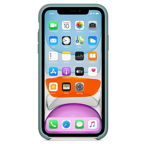 Чехол iPhone 11 Silicone Cactus