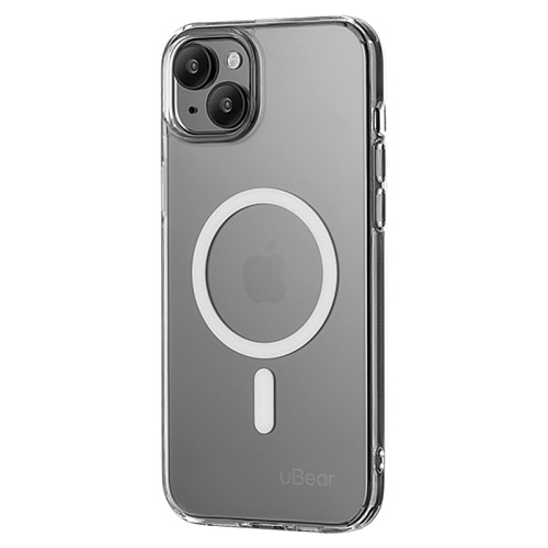 Чехол iPhone 15 Plus uBear Real Mag Case MagSafe, прозрачный
