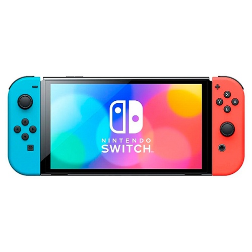 Игровая приставка Nintendo Switch OLED, неон