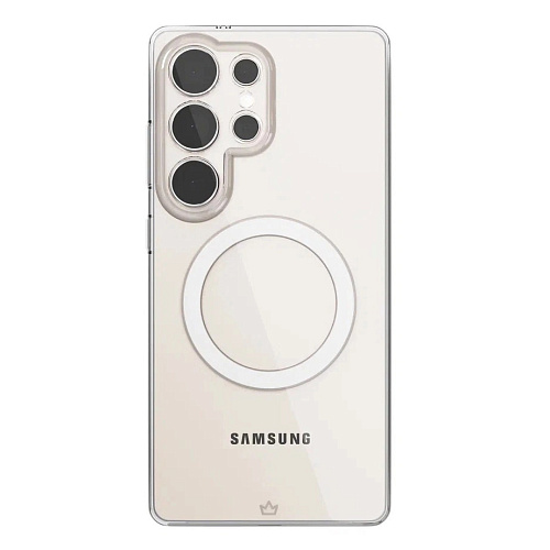 Чехол защитный VLP Puro Case с MagSafe для Samsung S25 Ultra, прозрачный