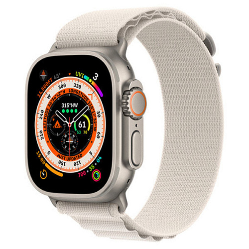 Ремешок Gurdini Alpine Loop для Apple Watch 38/40/41мм, белый