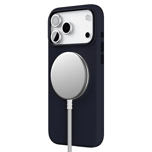 Чехол iPhone 17 Pro VLP Aster Pro Case с MagSafe, темно-синий