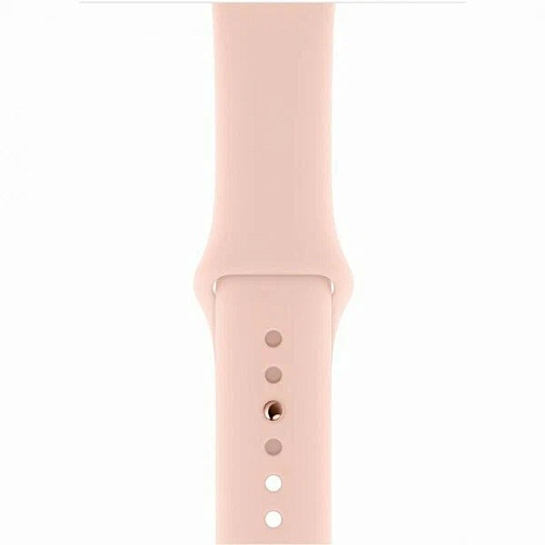Спортивный ремешок Apple Watch 42/44mm, силиконовый, Pink Sand