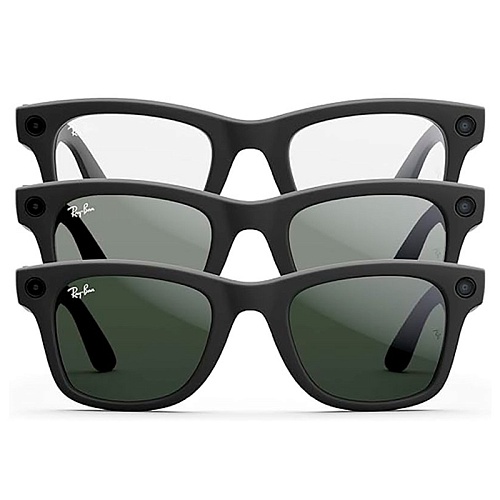 Умные Очки Ray-Ban Meta Wayfarer, Matte Black, Clear/Graphite Green Transitions, (50-22-150mm)