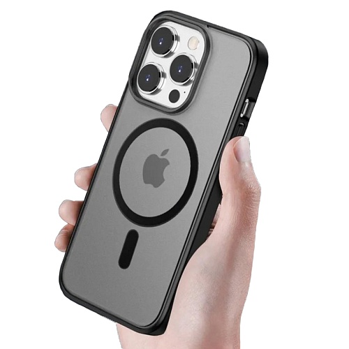 Чехол iPhone 15 Pro Gurdini Shockproof Magsafe, черный