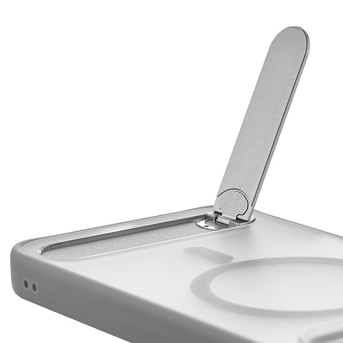 Чехол iPhone 17 Pro Max uBear Stand 360 Mag Case, MagSafe, серый