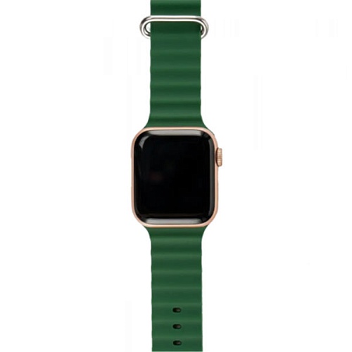 Ремешок Gurdini Ocean Band для Apple Watch 42/44/45/49мм, зеленый