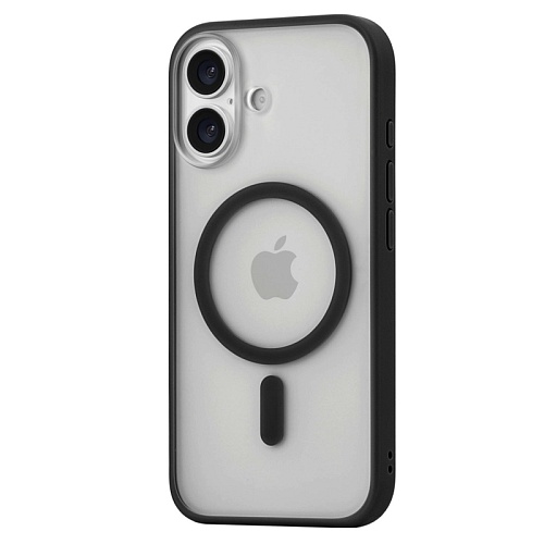 Чехол iPhone 17 uBear Cloud Mag Case, MagSafe, черный