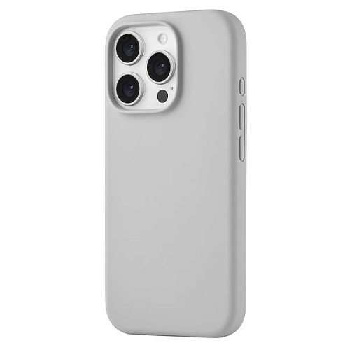 Чехол uBear Touch Mag Case iPhone 16 Pro софт-тач, светло-серый