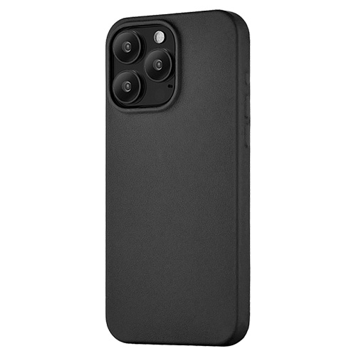 Чехол iPhone 15 Pro Max uBear Capital Laether Case MagSafe, черный