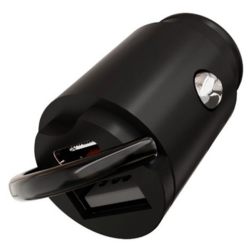 Автомобильное зарядное устройство "vlp" С-Power 38W USB-C+USB-A, PD, QC, черный