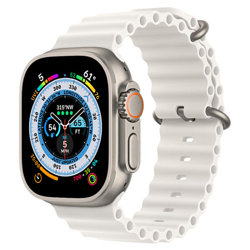 Ремешок Gurdini Ocean Band для Apple Watch 38/40/41мм, белый