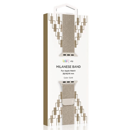 Ремешок из нержавеющей стали "vlp" для Apple Watch 38/40/41мм, золотистый