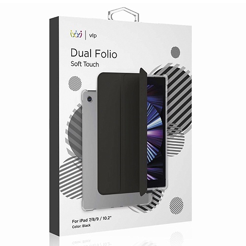 Чехол iPad 7/8/9 "vlp" Dual Folio, черный