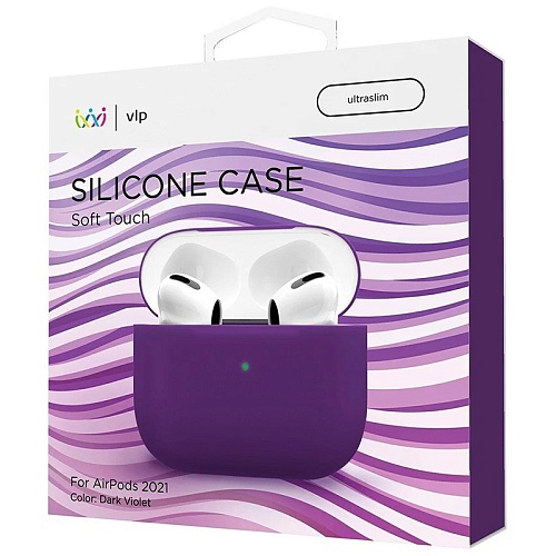 Чехол AirPods 3 "vlp" Soft Touch, темно-фиолетовый