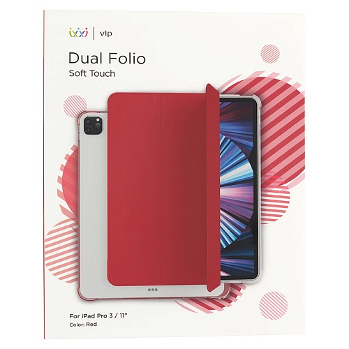 Чехол iPad Pro 2021 (11'') "vlp" Dual Folio, красный