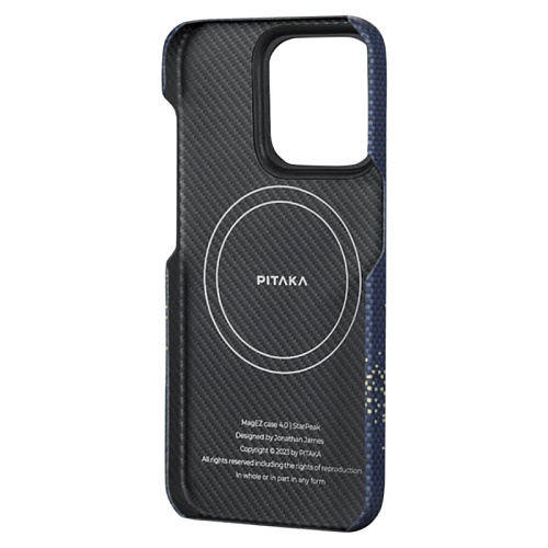 Чехол iPhone 15 Pro Pitaka MagEZ Case 4 Milky Way Galaxy, кевлар
