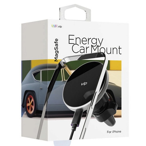 Автомобильный держатель "vlp" Energy Car Mount with MagSafe, черный