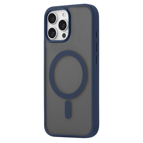 Чехол uBear Cloud Mag Case iPhone 16 Pro, силк-тач, темно-синий