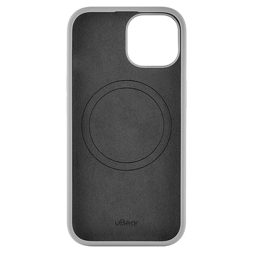 Чехол iPhone 15 uBear Touch Mag Case MagSafe, серый