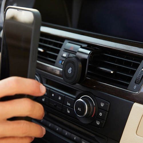 Unit Plus Air Vent Magnetic Car Mount Black, держатель для телефона, черный