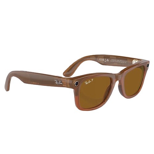 Умные Очки Ray-Ban Meta Wayfarer, Wayfarer Shiny Caramel, Brown Polarized, (53-22-155mm)