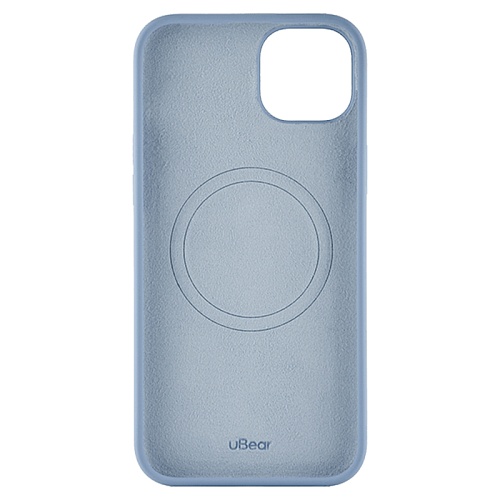 Чехол iPhone 15 Plus uBear Touch Mag Case MagSafe, голубой