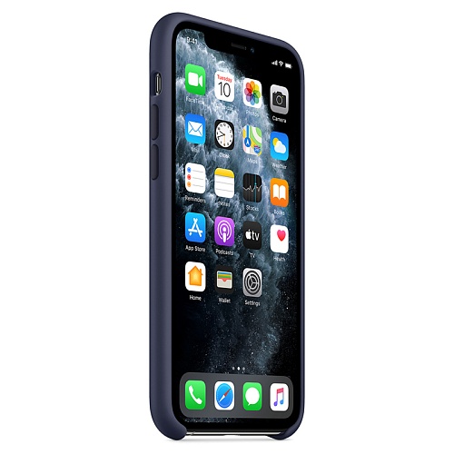 Чехол iPhone 11 Pro Silicone Midnight Blue