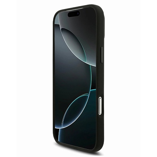 Чехол iPhone 17 Pro Lagerfeld Liquid silicone NFT Karl Ikonik Metal pin & Camera Hard Black, черный